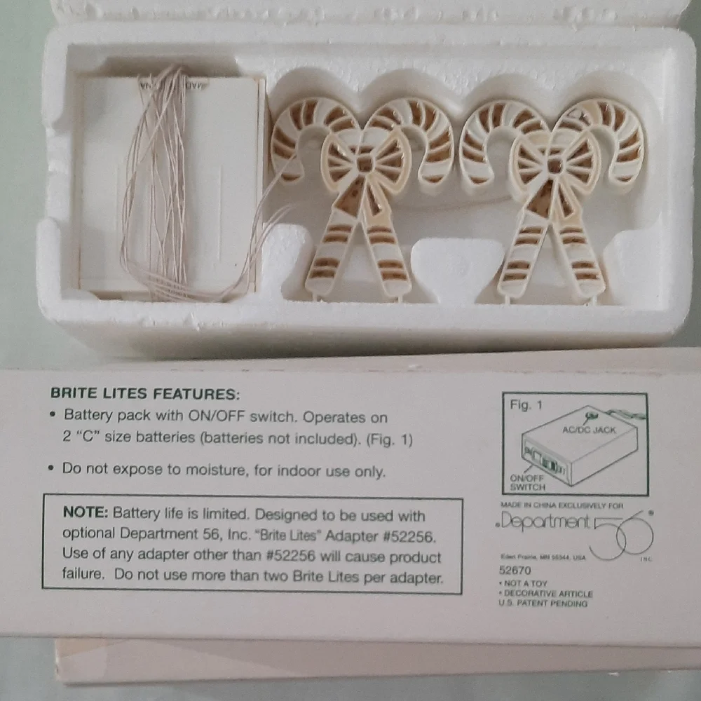 Department 56 Candy Cane Holiday String Lights
